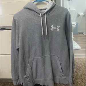 Men’s under armor grey hoodie. Size large
